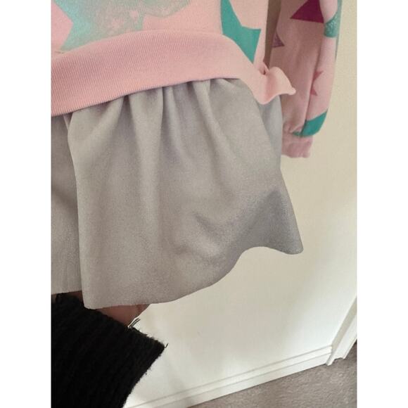 Lands End girls' Pink fleece ruffled-hem top size 8 M - Picture 5 of 11